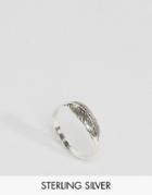 Kingsley Ryan Sterling Silver Feather Ring - Silver