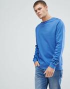 Asos Sweatshirt In Deep Blue - Blue