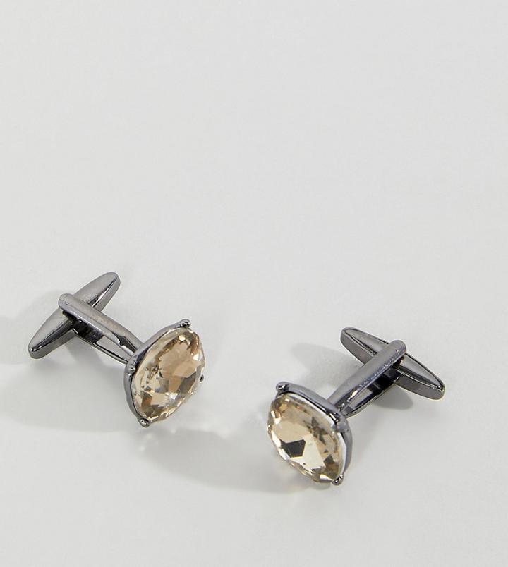 Designb Topazz Glass Cufflinks Exclusive To Asos - Black