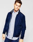 Tommy Hilfiger Lightweight Jacket With Zip Up Hood - Navy
