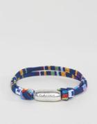 Classics 77 Geo-tribal Woven Bracelet In Blue - Blue