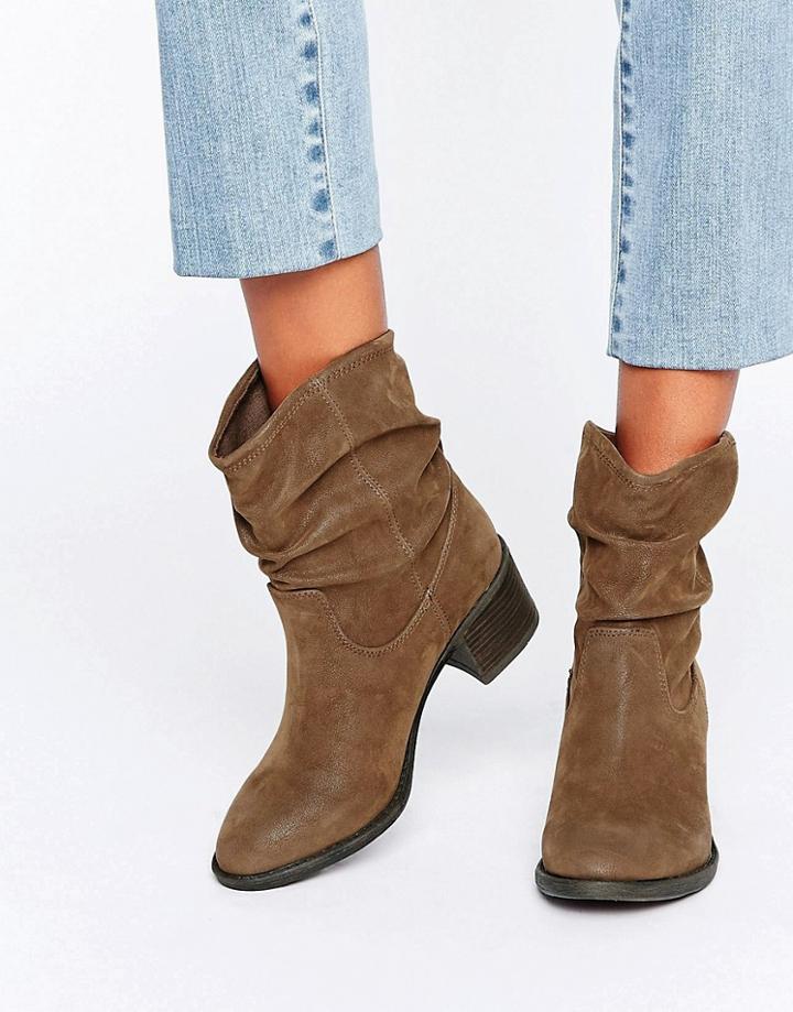 Miss Kg Travis Slouchy Ankle Boots - Brown