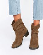 Miss Kg Travis Slouchy Ankle Boots - Brown