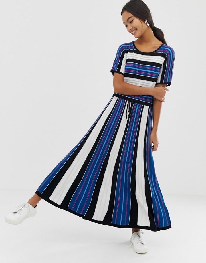Hugo Mix Stripe Dress-black