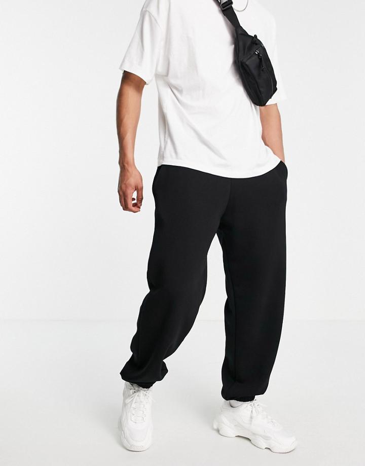 River Island Oversized Sweatpants In Black