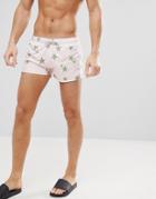 Oiler & Boiler Chevy Swim Short With Star Print - Pink