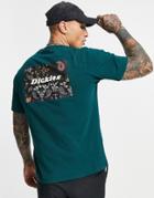 Dickies Reworked Back Print T-shirt In Pine Green