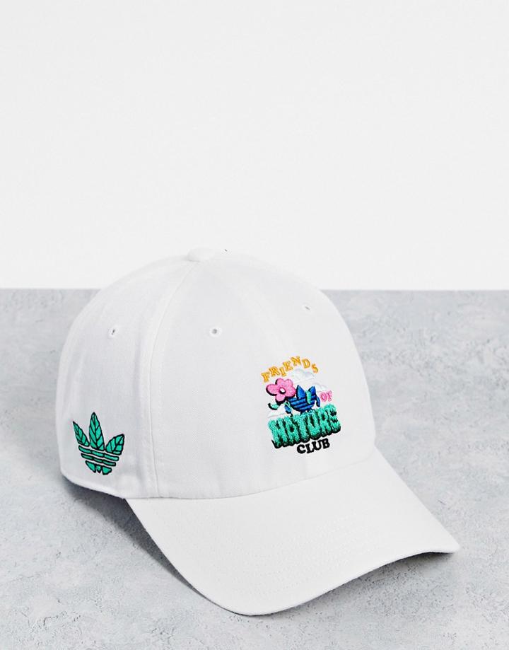 Adidas Originals Eco Over Ego Relaxed Cap In White