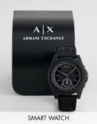 Armani Exchange Axt1001 Mens Hybrid Smart Watch In Black - Black