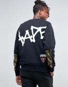 Aape By A Bathing Ape Sweatshirt With Large Logo - Black