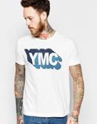 Ymc T-shirt With Ymc Logo In White - White