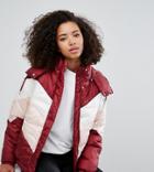 Monki Color Block Padded Jacket