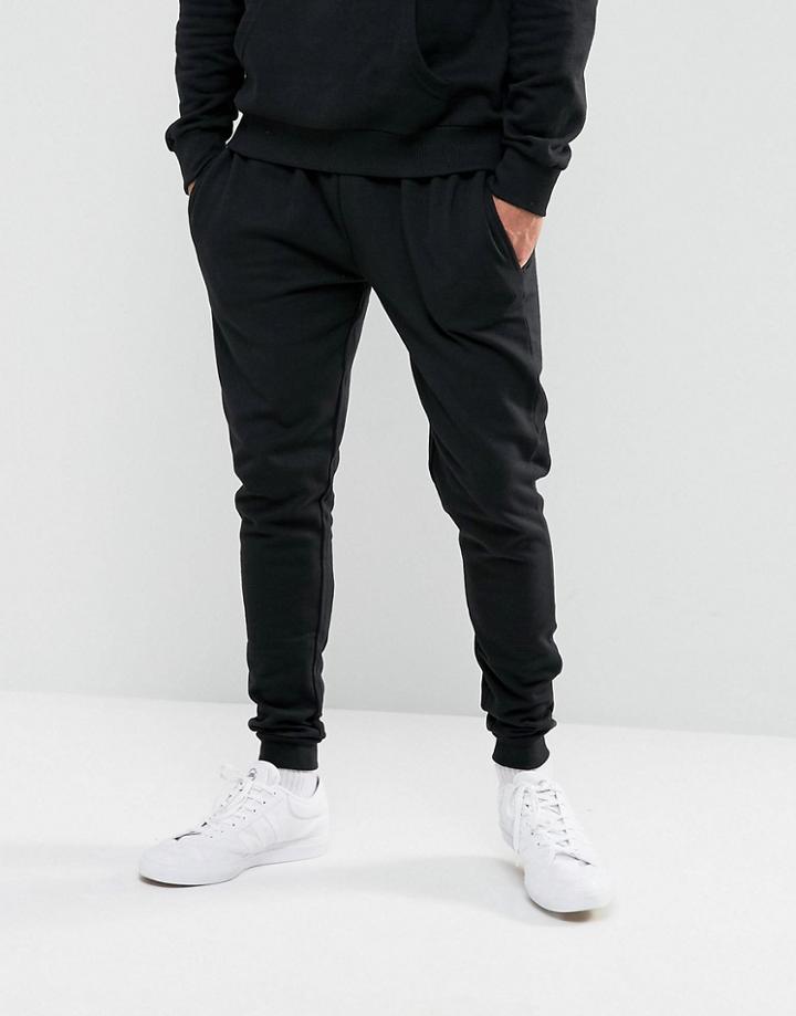 Ldn Dnm Slim Fit Tracksuit Joggers - Black
