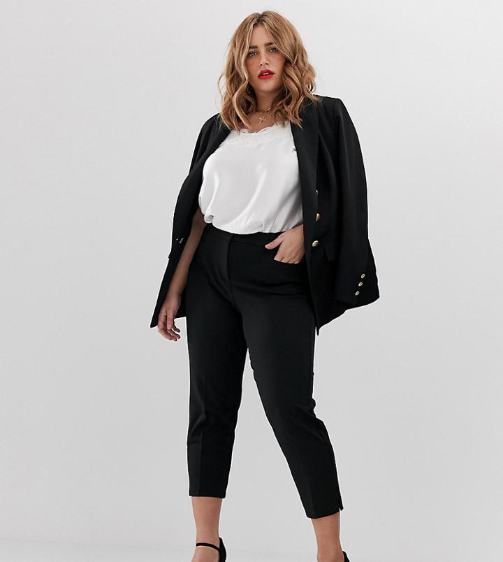 Simply Be Tapered Pants In Black
