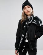 Cheap Monday Logo Scarf In Black And Gray - Multi