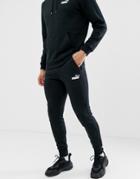 Puma Essentials Skinny Fit Sweatpants In Black - Black