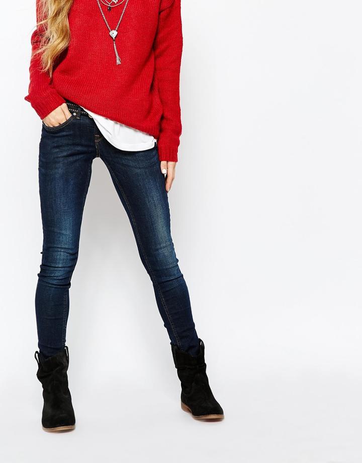 Blend She Glow Boogie Slim Jeans - Washed Black