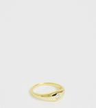 Shashi Sterling Silver 18k Gold Plated Cz Solitaire Ring - Gold