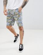 D-struct Printed Summer Two-piece Shorts-blues