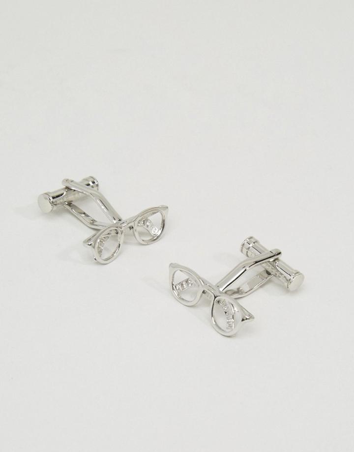 Ted Baker Glasses Cufflinks - Silver