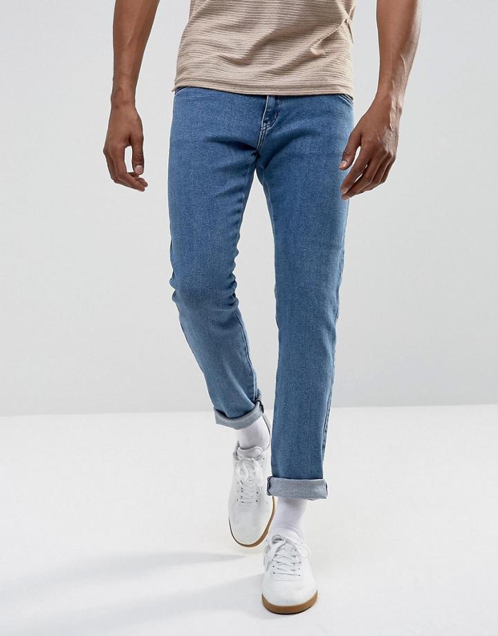 Wrangler Bryson Skinny Lightstone Jean - Blue