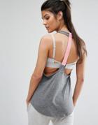 Only Play T Bar Back Tank - Gray