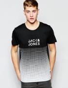 Jack & Jones T-shirt With Fade Print - Black
