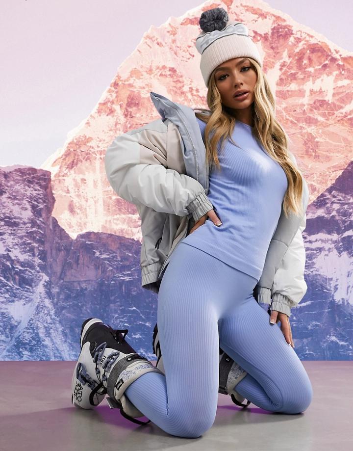 Asos 4505 Seamless Base Layer Leggings-blues