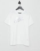 Nike Futura Foil Logo T-shirt In White