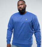 Le Breve Plus Crew Neck Marl Sweater - Navy