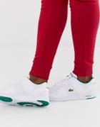 Lacoste Thrill Chunky Sneakers In White Leather