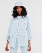 M.c. Overalls Work Jacket In Denim - Blue