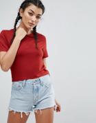 Asos Crop T-shirt - Red