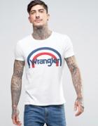 Wrangler Retro Print T-shirt Logo - White
