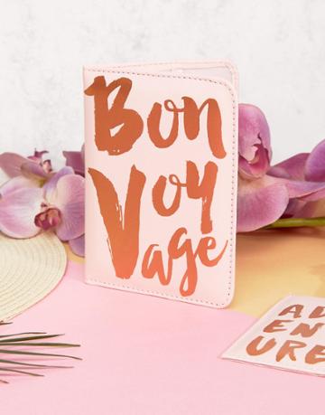 Studio Note Passport Holder - Pink