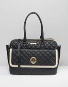 Love Moshchino Quilted Tote Bag - Black