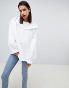 Miss Sixty Logo Windbreaker-white