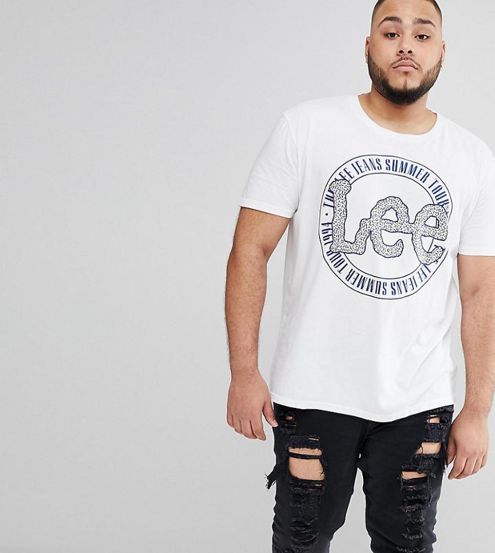 Lee Stamp Logo T-shirt In White - White