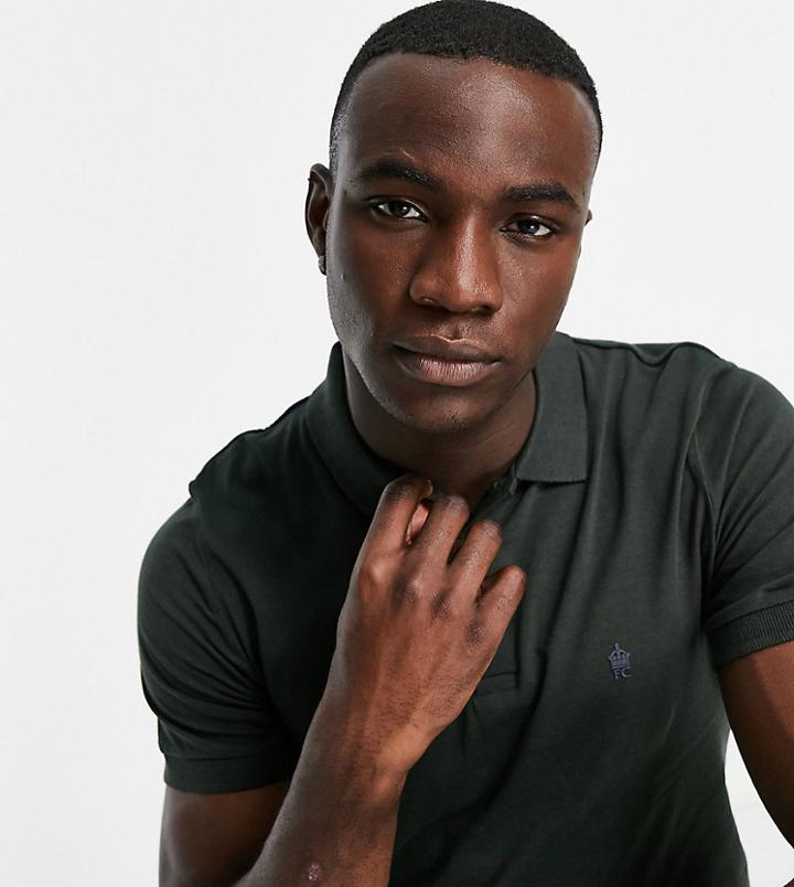 French Connection Tall Polo In Dark Green