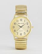 Philip Mercier Gold Bracelet Watch With Gold Dial - Gold
