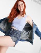 Cotton: On Twist Front Tank In Blue-blues