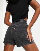 Levi's High Loose Shorts In Black