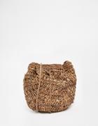 Buji Baja Mini Raffia Shoulder Bag - Taupe