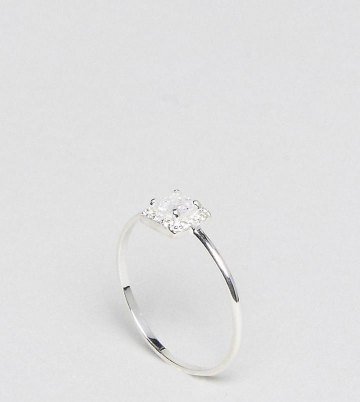 Designb London Sterling Silver Promise Ring - Silver