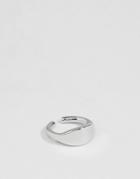 Icon Brand Signet Ring In Silver - Silver