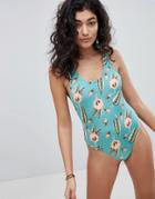 Rvca South Swell Swimsuit - Blue