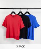 Asos Design 3 Pack T-shirt-multi