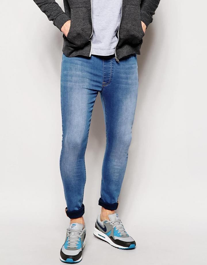 Asos Megging Jeans - Mid Blue