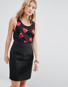 Love Moschino All Over Heart Print Tank Top - Black