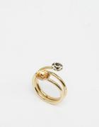 Nali Topaz Double Strass Ring